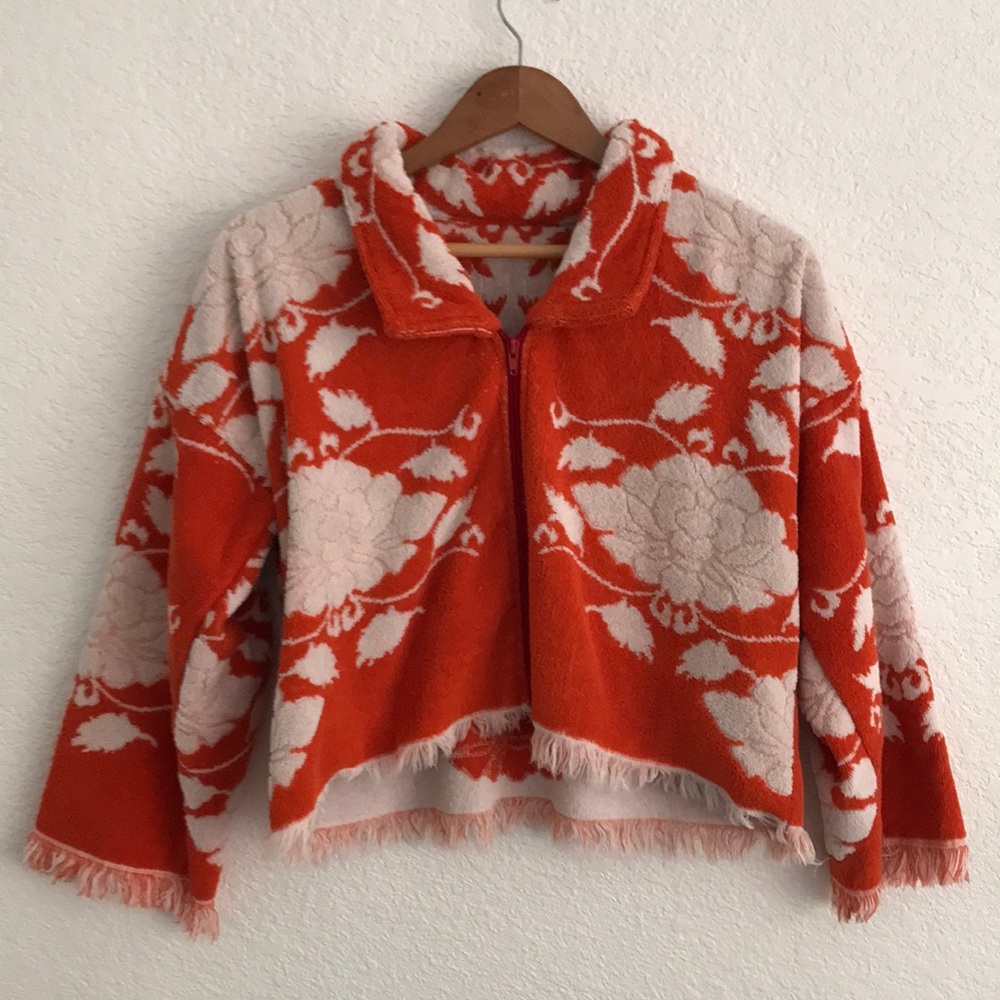Vintage handmade towel jacket